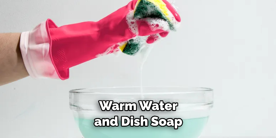 Warm Water and Dish Soap