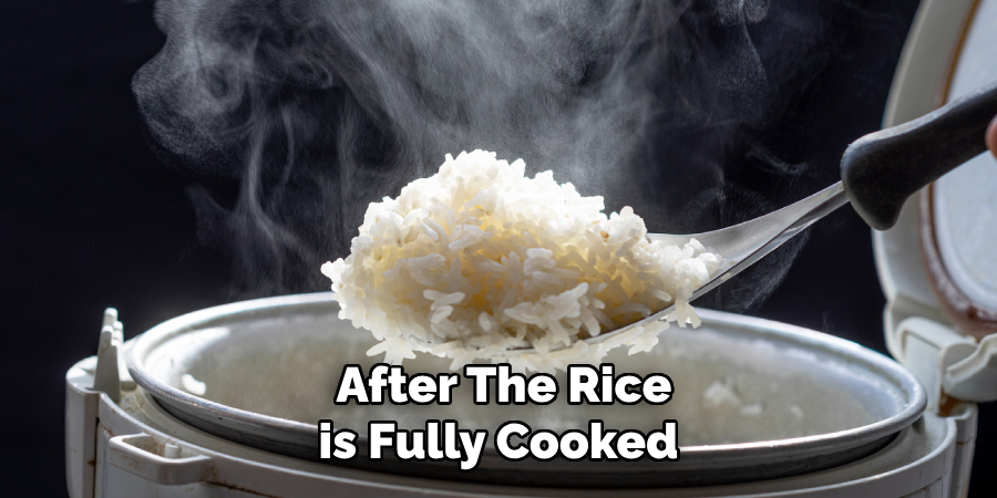 After the Rice is Fully Cooked 