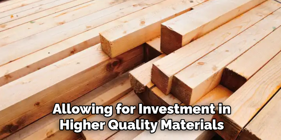 Allowing for Investment in Higher Quality Materials