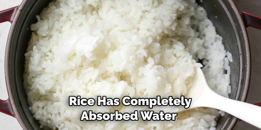 Rice Has Completely Absorbed Water