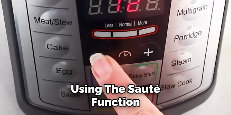 Using the Sauté Function
