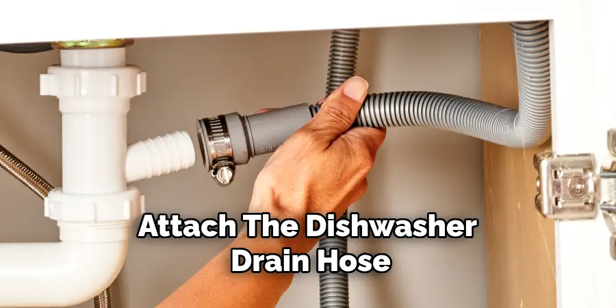 Attach the Dishwasher Drain Hose