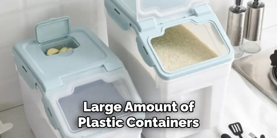 Large Amount of Plastic Containers