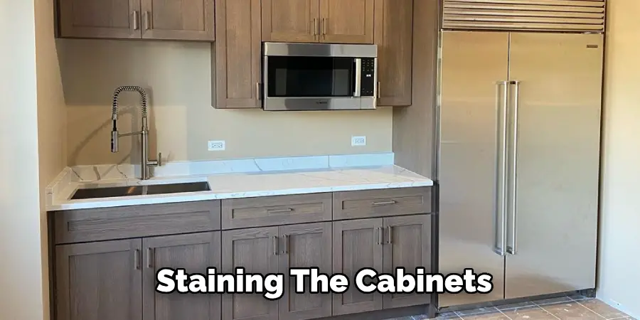 Staining the Cabinets