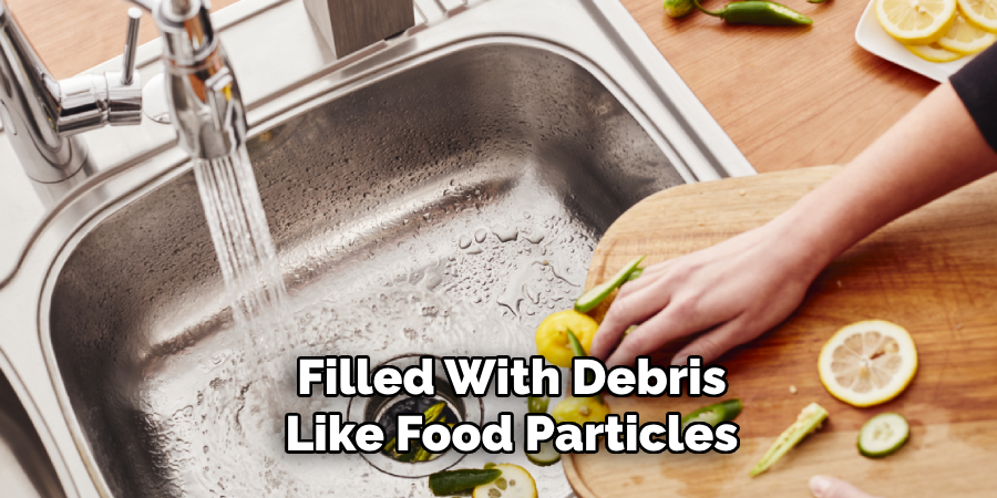 Filled With Debris Like Food Particles