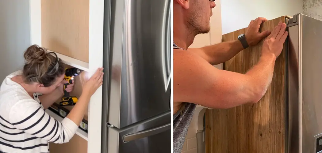 How to Hide Exposed Side of Refrigerator