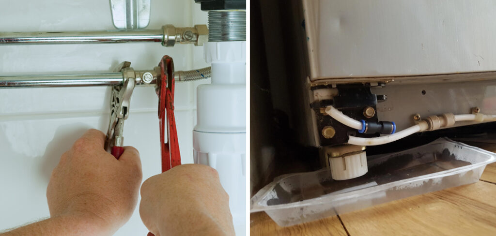 How to Remove Water Line from Refrigerator Door