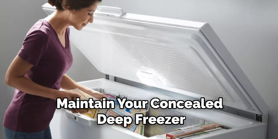 Maintain Your Concealed Deep Freezer