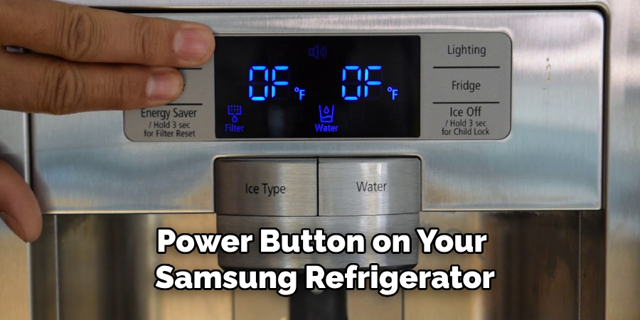 Power Button on Your Samsung Refrigerator