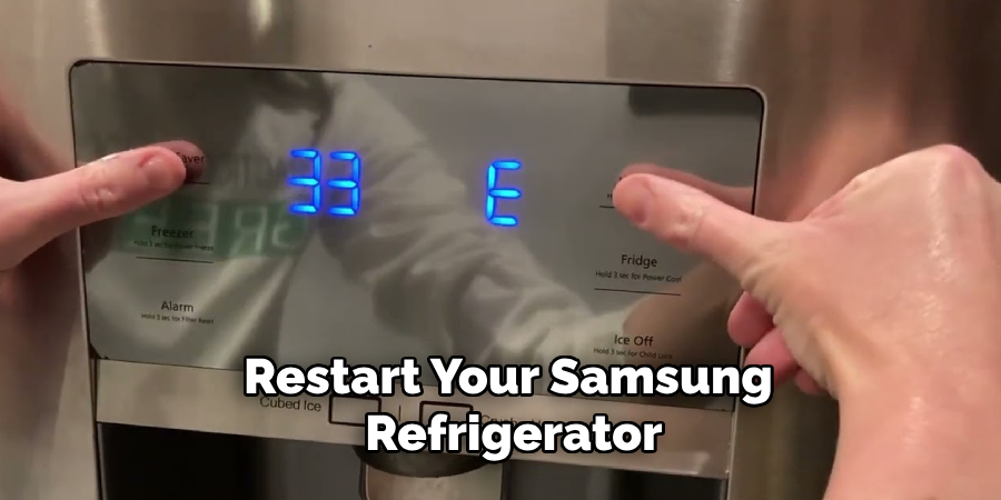 Restart Your Samsung Refrigerator