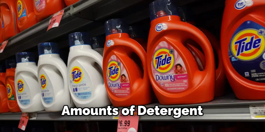 Amounts of Detergent 