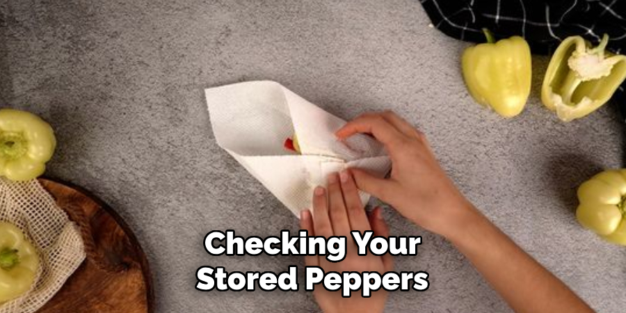 Checking Your Stored Peppers 