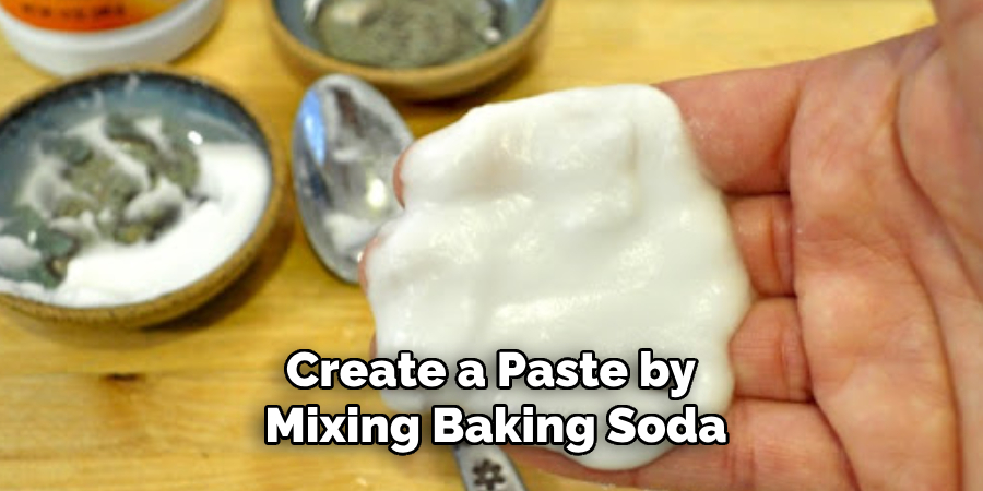 Create a Paste by Mixing Baking Soda