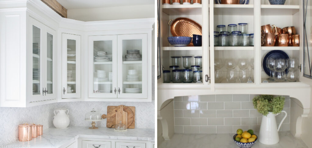 How to Decorate Glass Cabinets in Kitchen