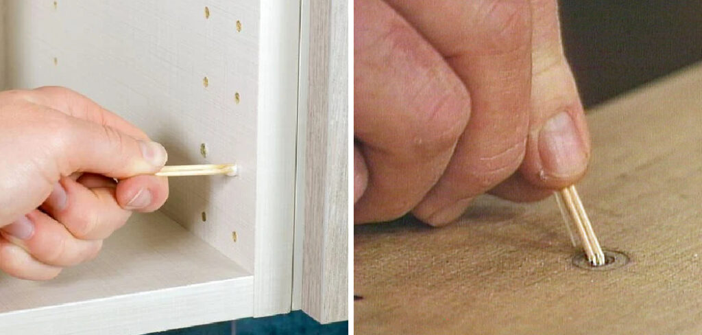 How to Fix Stripped Screw Hole in Wood Cabinet