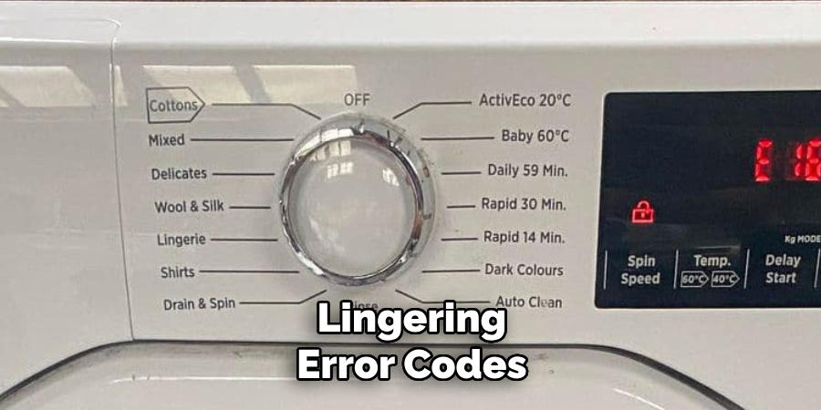 Lingering Error Codes 