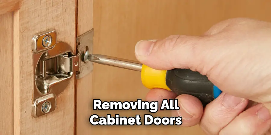 Removing All Cabinet Doors 