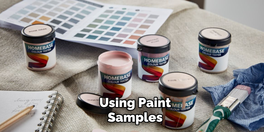 using paint samples