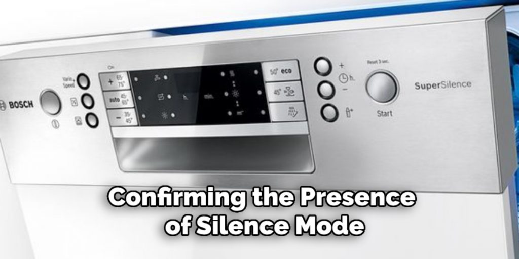 Confirming the Presence
 of Silence Mode