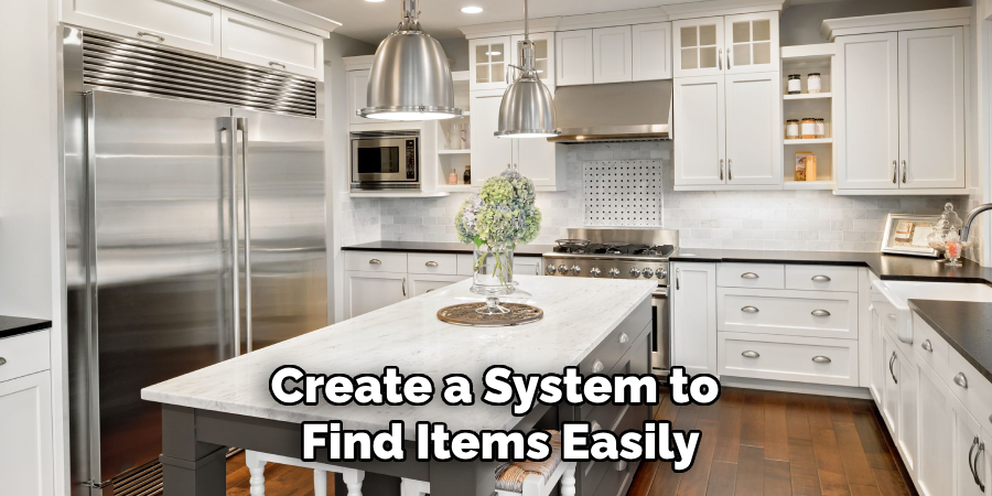 Create a System to 
Find Items Easily