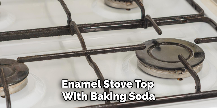 Enamel Stove Top With Baking Soda