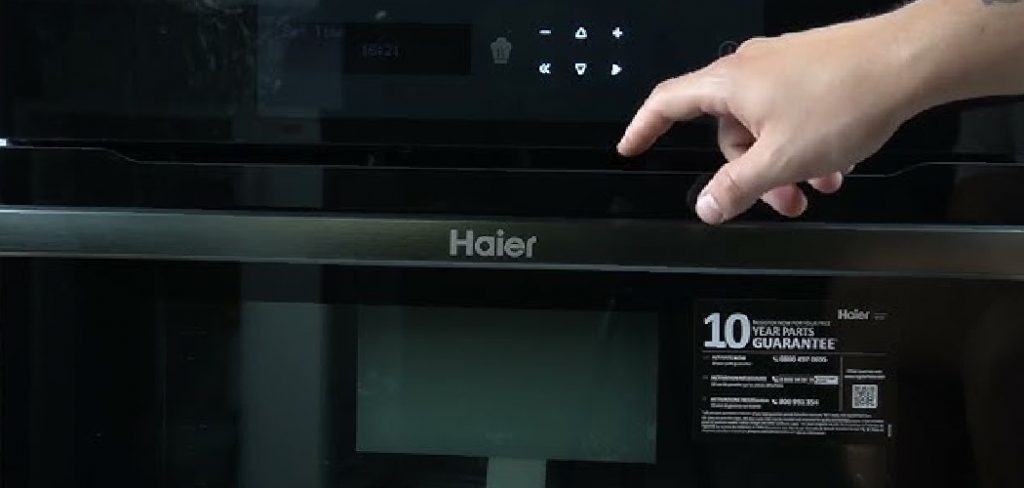 How to Set Clock on Haier Microwave Oven Combo