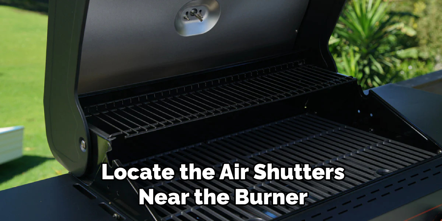 Locate the Air Shutters
Near the Burner