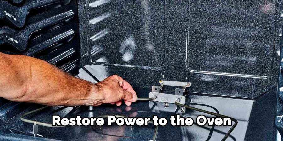 Restore Power to the Oven