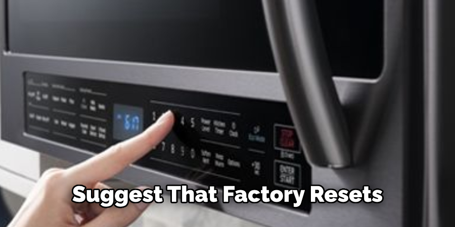 Suggest That Factory Resets