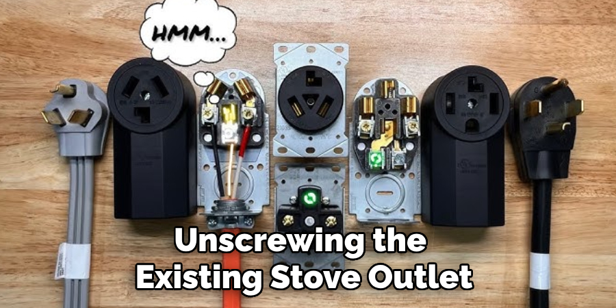 Unscrewing the Existing Stove Outlet