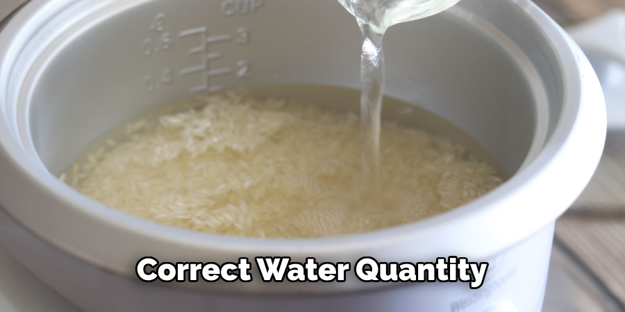 Correct Water Quantity