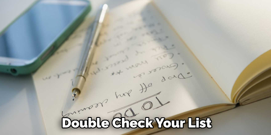 Double Check Your List