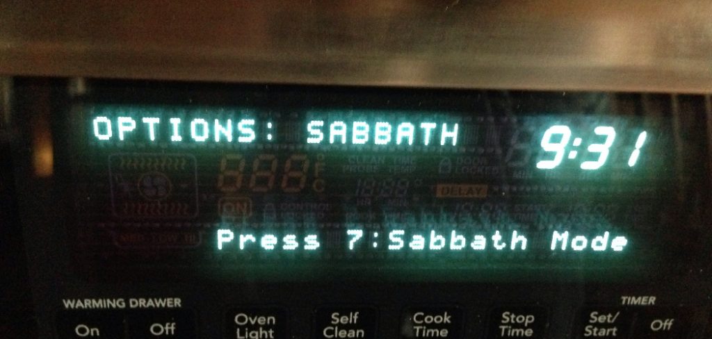 How to Set Sabbath Mode on GE Oven