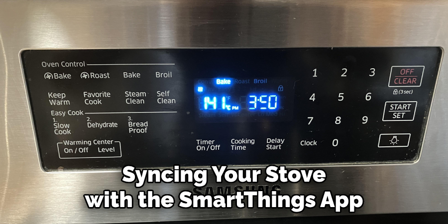Syncing Your Stove with the SmartThings App