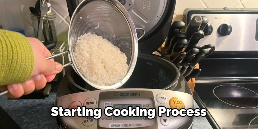 Starting Cooking Process