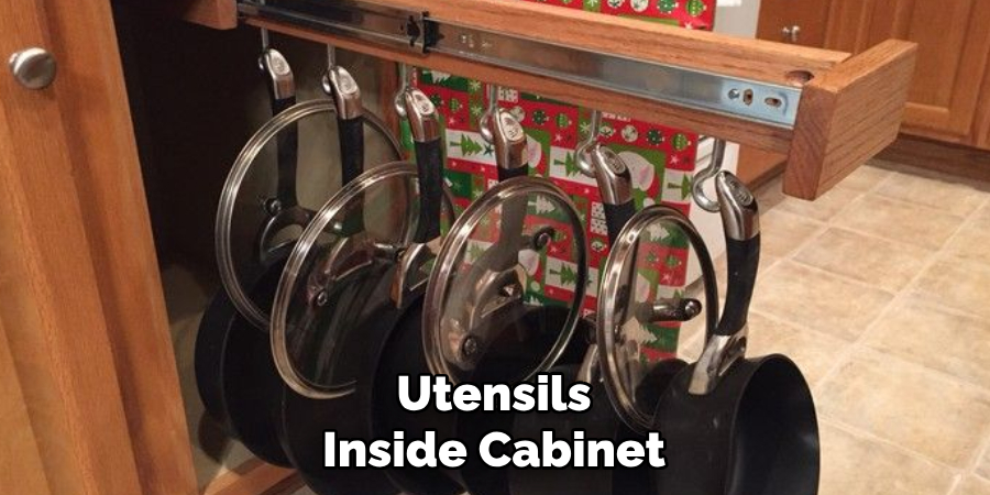 Utensils Inside Cabinet