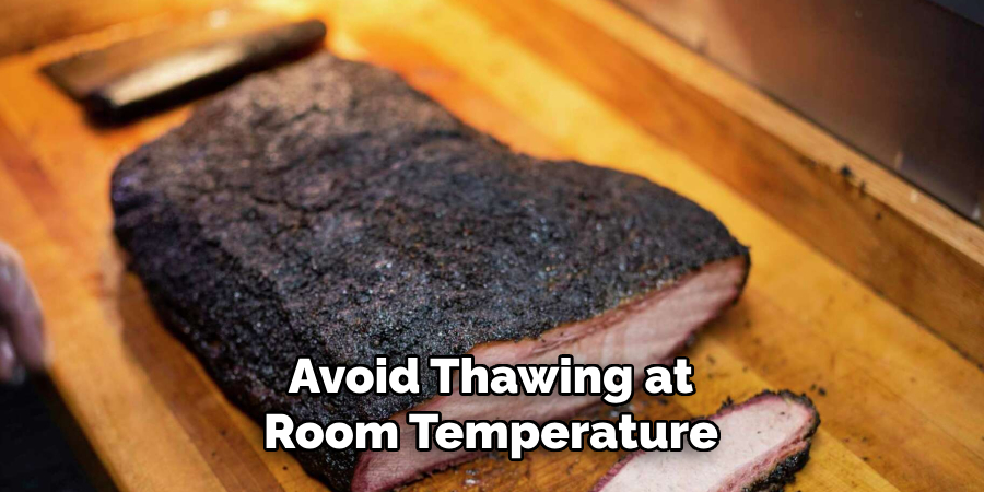 Avoid Thawing at Room Temperature