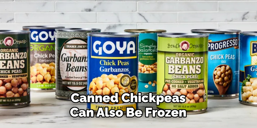 Canned Chickpeas Can Also Be Frozen