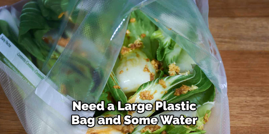 Need a Large Plastic Bag and Some Water