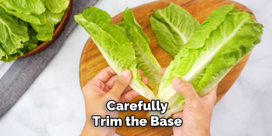 Carefully Trim the Base