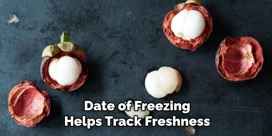 the Date of Freezing Helps Track Freshness