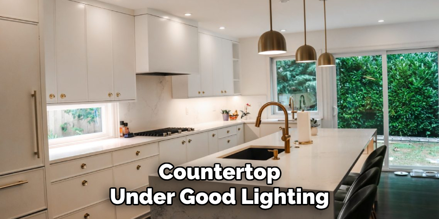 Countertop
Under Good Lighting