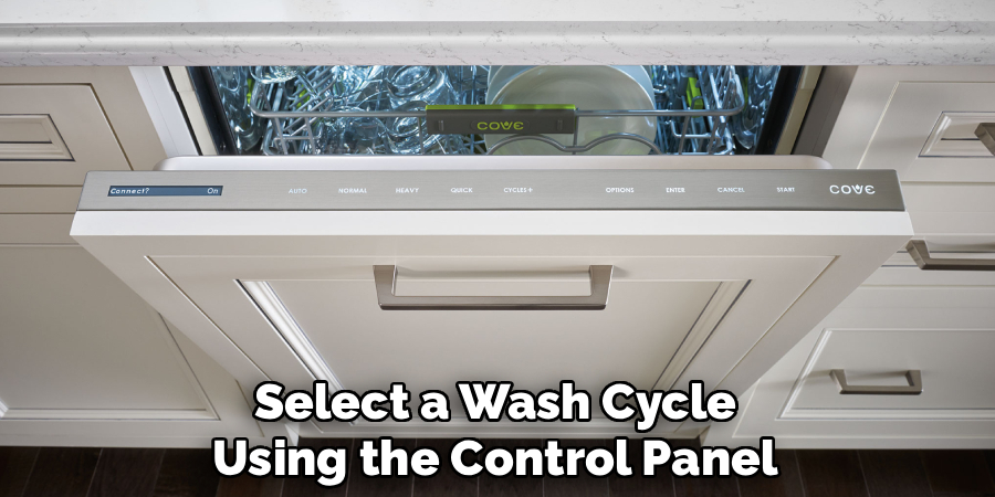 Select a Wash Cycle
Using the Control Panel