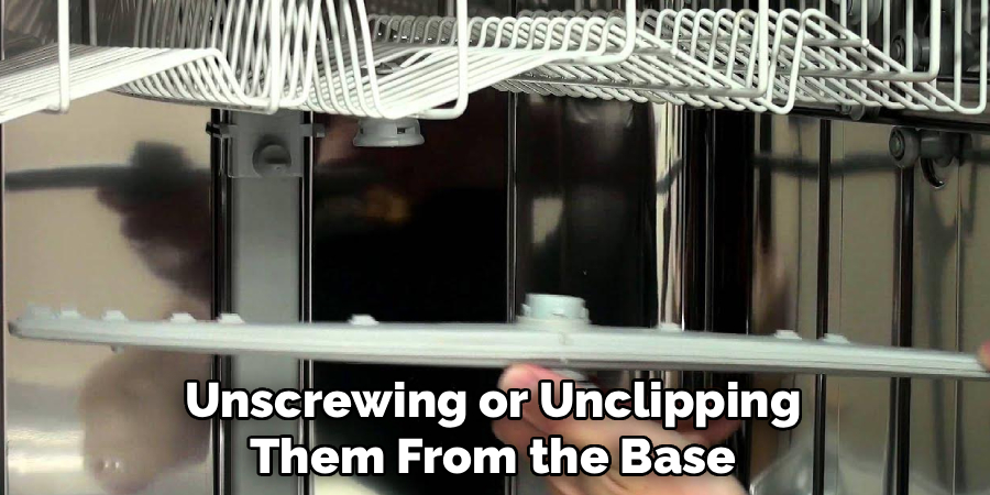 Unscrewing or Unclipping
Them From the Base
